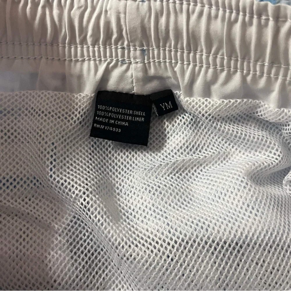 Southern Lure gingham blue/ white boys swimming trunks NWT